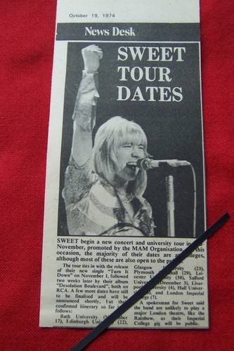The sweet tour dates - the,