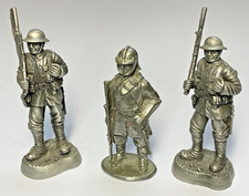 3 x Unpainted Metal/Pewter