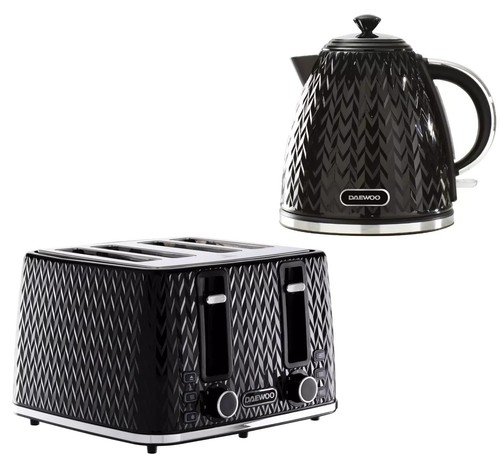 Daewoo argyle black jug kettle - argyle,