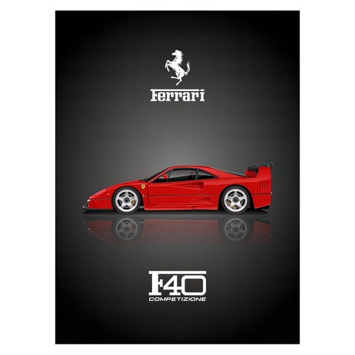 Red sports car minimalist - sports,