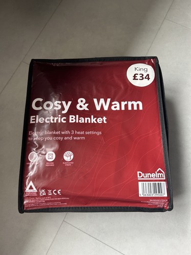 Dunelm cosy and warm - warm, electric