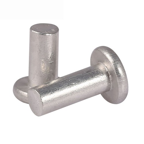 Aluminium flat head solid - aluminium,
