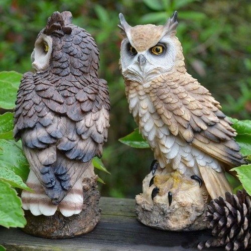 Large realistic owl decoy - large,