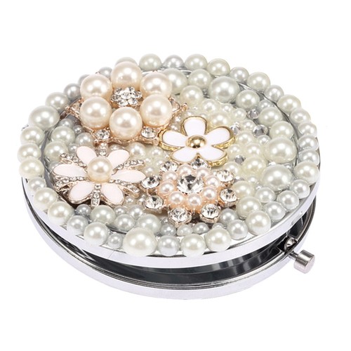 Magnifying carry mirror - mirror, retro