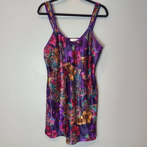 Vintage satin slip - satin,