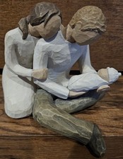 2000 Demdaco Willow Tree by Susan Lordi "New Life" Mother Father Newborn Baby
