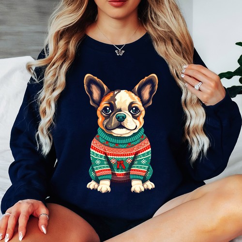 French bulldog puppy christmas - bulldog,
