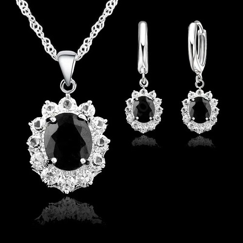 Necklace earrings set - necklace,