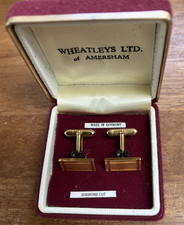 Vintage Diamond Cut Cufflinks