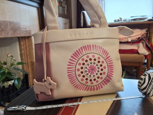 Radley pink and ivory mini - and,
