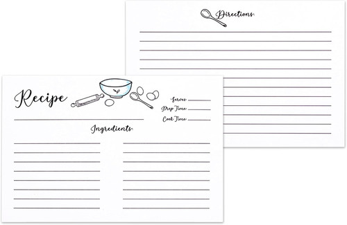 Outshine recipe cards - recipe, 50