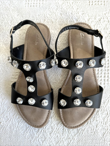 Clarks sandals size - 5d, black