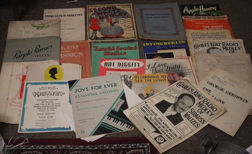 Very old piano sheet - music, job