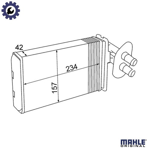 Heat exchanger interior - heat,