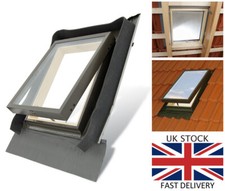 Fenstro Double Glazed Skylight Access Rooflight Window 45x73 integrated flashing