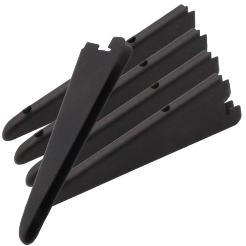 Twin slot shelving black - twin,
