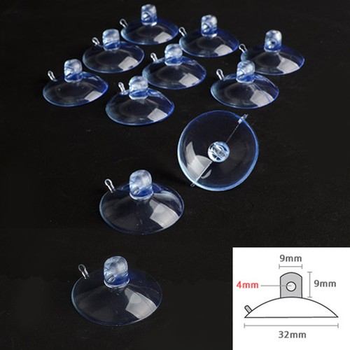 Clear suction cups hooks - clear,