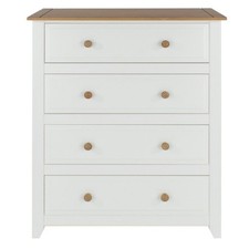 White & Pine Wide Chest of 4
