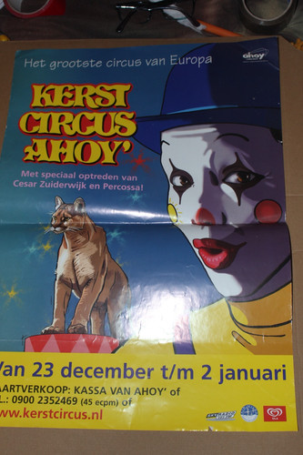Kerst circus poster - kerst,