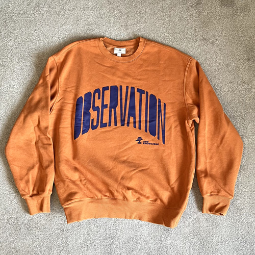 Men orange jumper crew - men's,