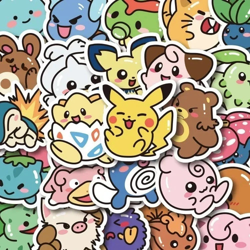 50pcs kawaii anime pokemon - anime,