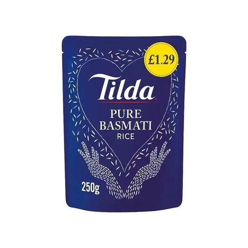 Tilda steamed basmati rice - steamed, 6