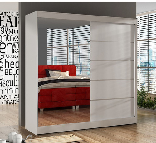 Modern bedroom sliding mirror - sliding,