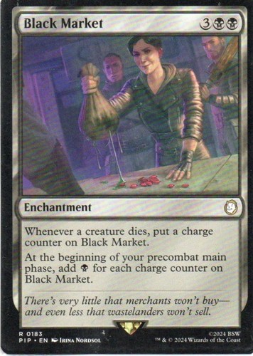 Mtg fallout black market - black,