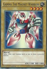 YU-GI-OH CARD: GAMMA THE MAGNET WARRIOR - SDMY-EN009 - 1st EDITION