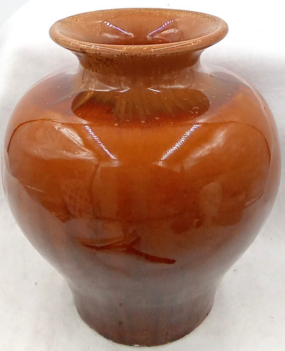 Brown urn jug - brown, vase