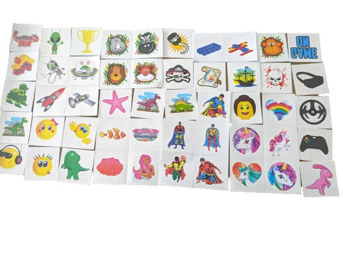 Mixed temporary tattoos - 50, x