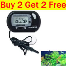 LCD Digital Thermometer Aquarium Fish Tank Vivarium Water Marine Probe UK Seller