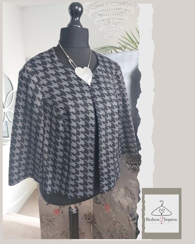Boxy black womens jacket - black,