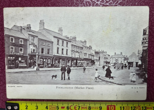 Pocklington market place - market,
