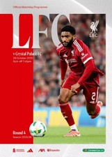 * 2025/26 - LIVERPOOL HOME PROGRAMMES - CHOOSE FROM LIST *