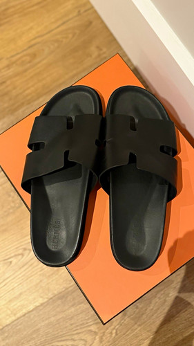 Hermès men black leather - hermès,