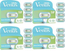 Gillette Venus Extra Smooth Razor Blades | New | 4 Packs of 4 | 16 Refills