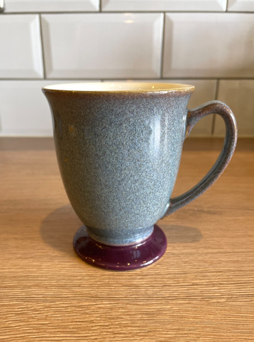 Denby storm mug speckled - speckled, grey