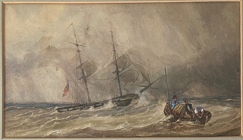 Antique 19th century - 19th, seascape