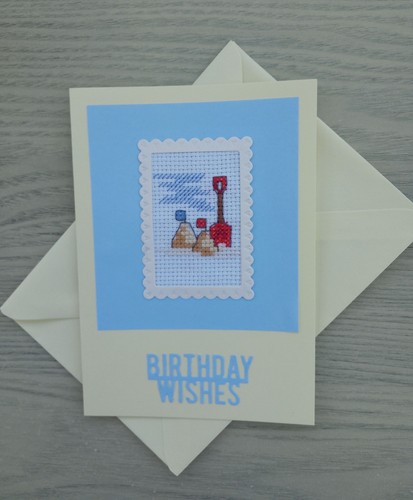 Handmade cross stitch birthday - stitch,