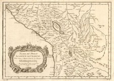 'Suite du Perou. Audience de Charcas'. Peru Bolivia Chile Pisco. BELLIN 1756 map