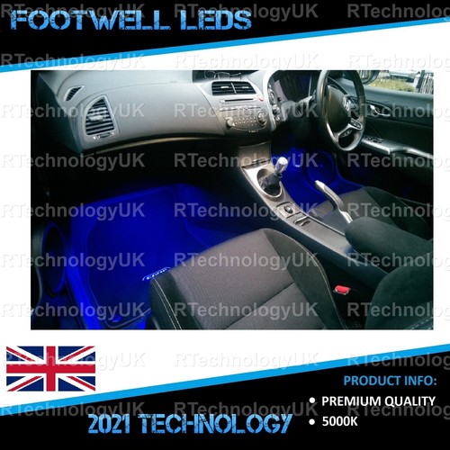 Premium blue footwell - footwell, leds