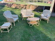Bamboo Conservatory Furniture (Sofa / Armchairs / Footrest & Coffee Table)
