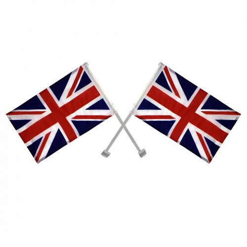 Union jack window car flags - window,