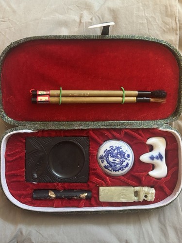 Chinese calligraphy box - calligraphy, and