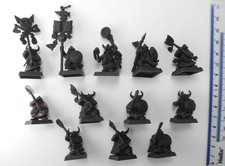 12 DWARF WARRIORS Plastic Dwarfs Dispossessed Army Warhammer 2000s 32