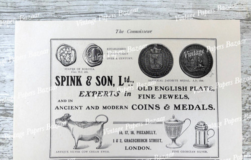 Spink son english plate - &,