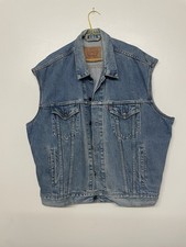 Levi's Men's Sleeveless Vest Jacket Retro 90s Denim Gilet, 2XL