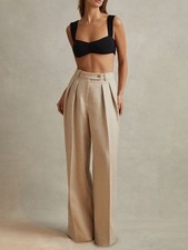 REISS Cassie Petite Linen Wide