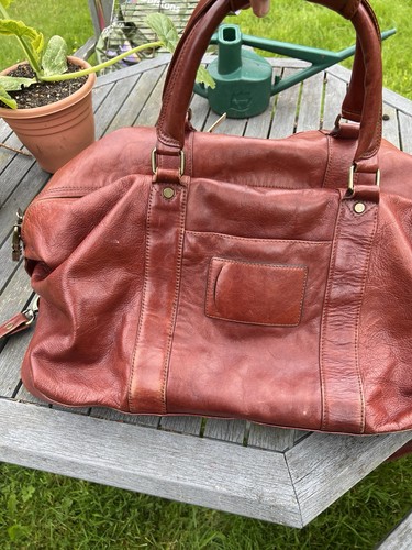 Large leather hold - leather, hold-all